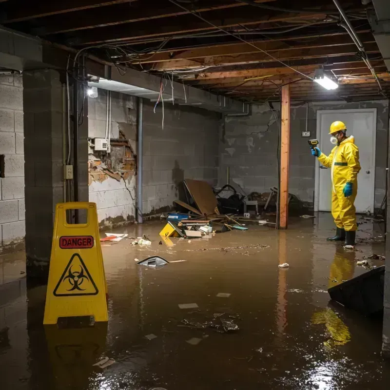 Flooded Basement Electrical Hazard in Greenville, OH Property